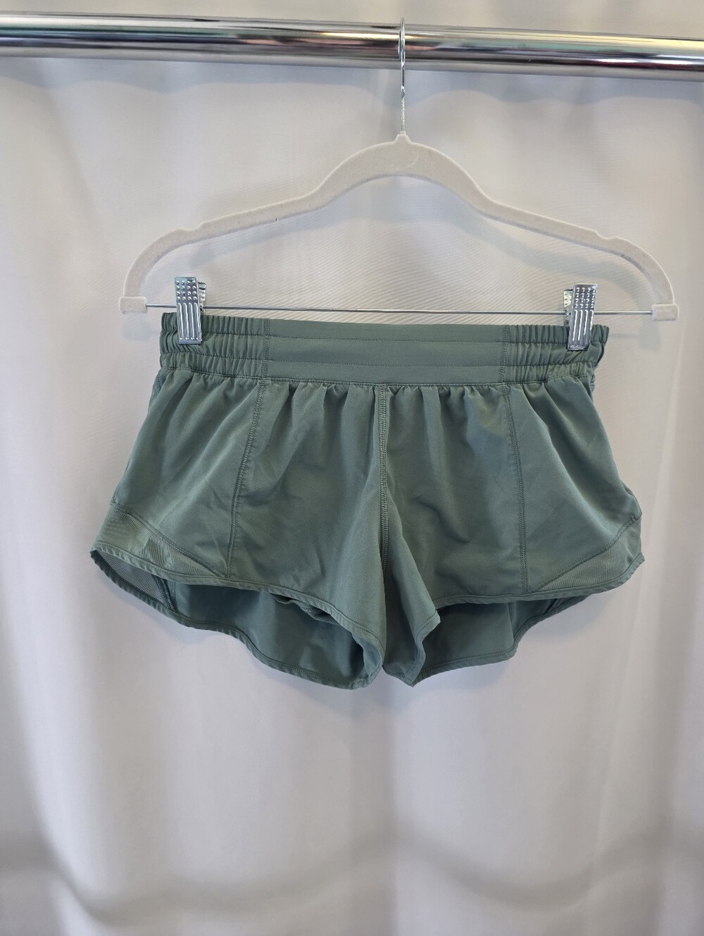 lululemon athletica Sage Green Athletic Shorts Hotty Hots